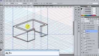 Photoshop Perspective+Isometric shapes(Download)