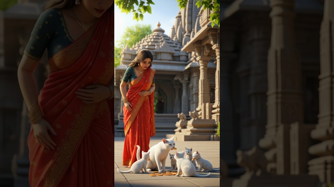 A girl's love for a cat 