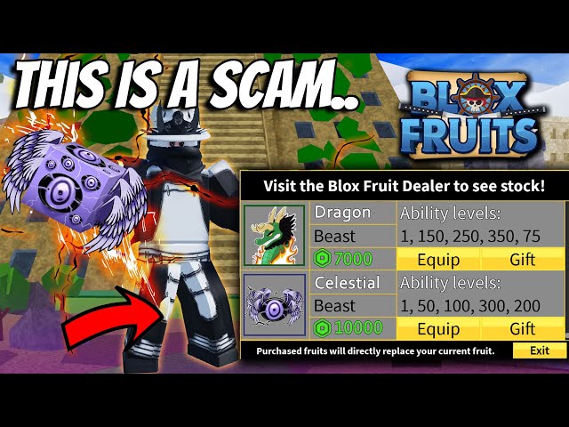 Huge Robux Scam.. NEW Permanent Fruit Prices!?! (Blox fruits) class=