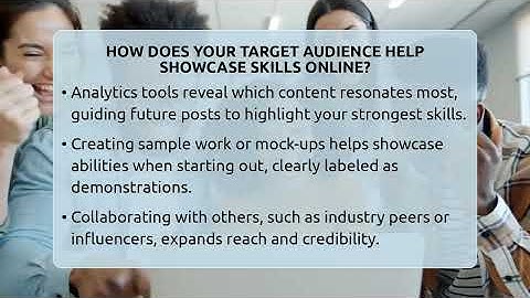 How Does Your Target Audience Help Showcase Skills Online? - Everyday-Networking