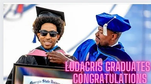 Ludacris' Wife Eudoxie & Daughter Cheer Him On At His Graduation! Congrats Luda!! Whats Happening