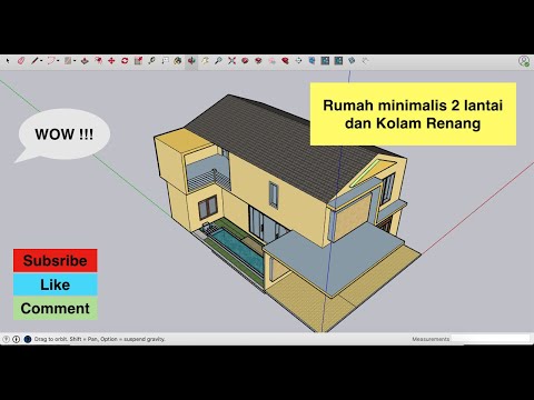  DESAIN  RUMAH MINIMALIS 2 LANTAI PLUS KOLAM  RENANG  VLOG5 