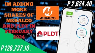 I am buying additional shares of Meralco and PLDT. I SuperSonex Investing