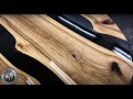 DIY Epoxy Table - How To Resin and Wood Table. Стол из слэбов с эпоксидной смолой.