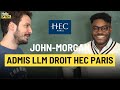 Johnmorgan  admis llm droit hec paris  hello prpa alumni