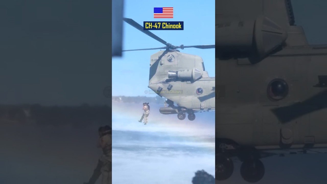 What REALLY Happens When Soldiers Jump Out of a CH-47 Chinook Helicopter Into Water⁉️