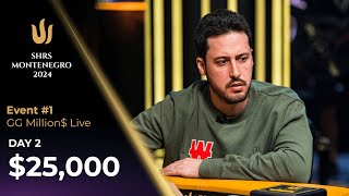 🔴 Triton Poker Series Montenegro 2024 - Event #1 25K NLH GG MILLION$ - Day 2