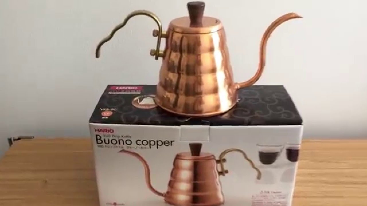 Hario Buono Coffee Drip Kettle - Copper