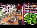 Container Garden Prep - Soil Planting Square Foot Gardening Patio