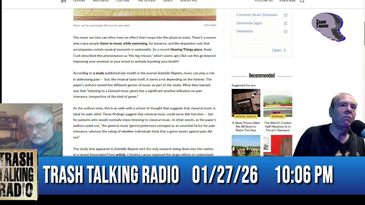 01-27-2026 edition of Trash Talking Radio Show–-Live Every Tuesday, 7PM–10PM EST