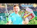 Walmart LOTTERY Fishing Challenge At SECRET Pond (I Won)