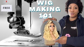 Famous FREE WIG MAKING CLASS: MAKE A WIG UNDER 30 mins: Take notes🪡🧵 Wealth