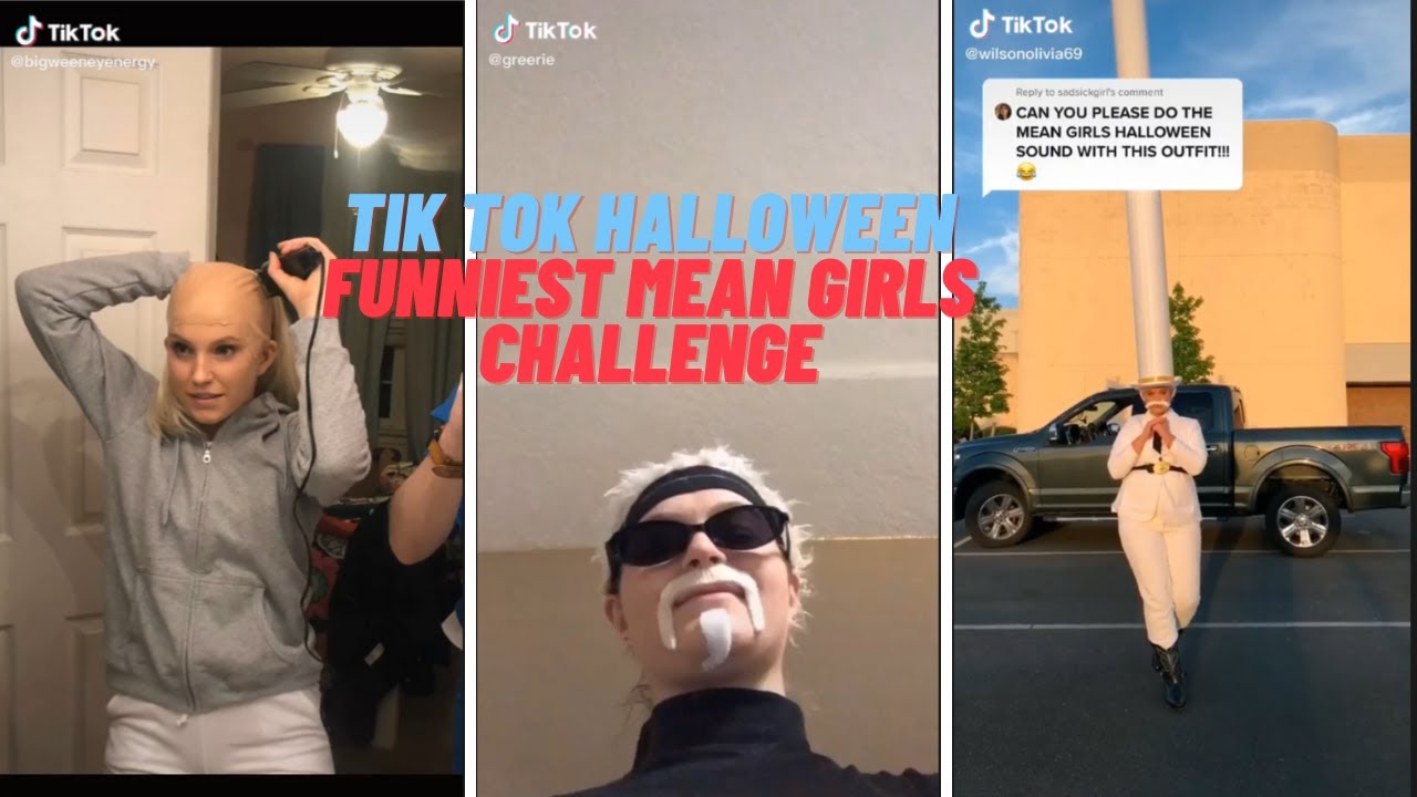 FUNNIEST Halloween mean girls TIK TOK challenge YouTube