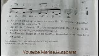 Buku Ende No 580 Ro do au Tuhan tu Ho  Cover:Marina Hutabarat
