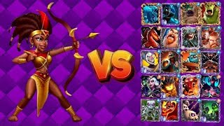 Archer Queen vs All Card's || Castle Crush Battle