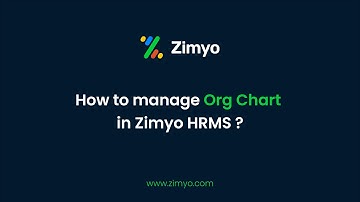 How to manage org chart in Zimyo HRMS?