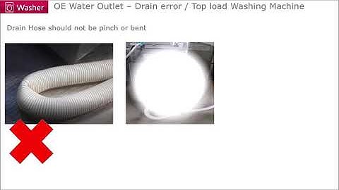 LG Top Load Washing Machine: How to solve OE Water oulet drain Error