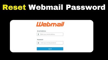 How to reset webmail Password