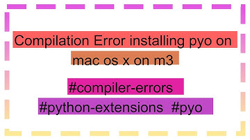 Compilation Error installing pyo on mac os x on m3