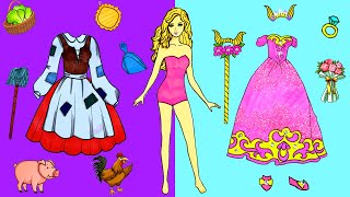 robe de bal - Beautiful Taurus Dress For Barbie And Her Sister - Dress Up - Barbie Story & Crafts