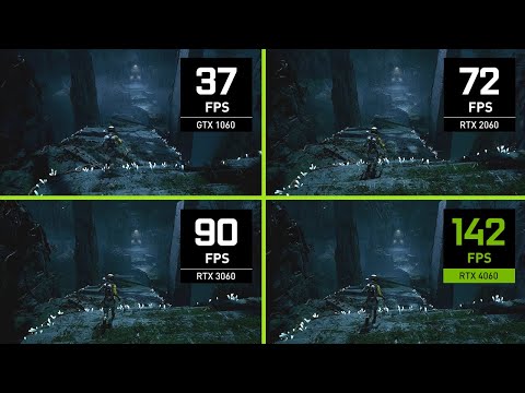GeForce RTX 4060 | Ray Tracing Performance vs RTX 3060, RTX 2060, and GTX 1060