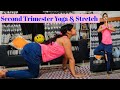 Second trimester yoga   best pregnancy stretching routine  workout during pregnancy yashasvi vyas