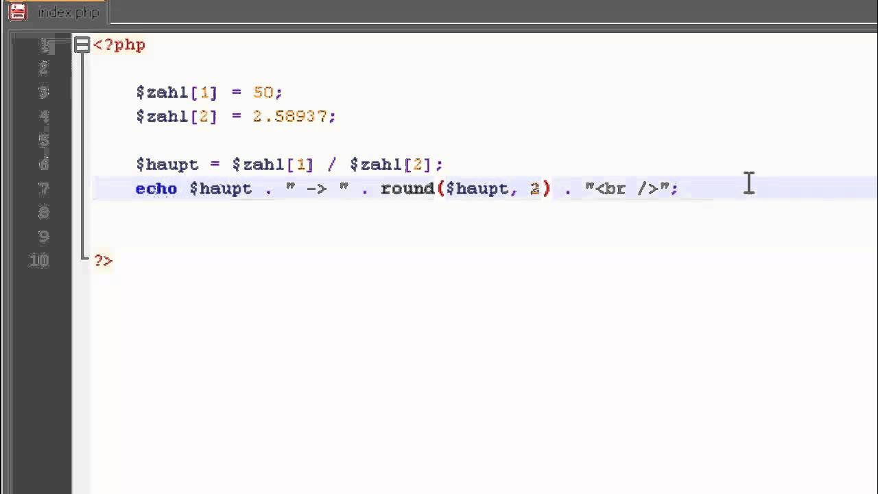 PHP Tutorial #03 - If, Else, Elseif & Mathematische Rechnungen - YouTube