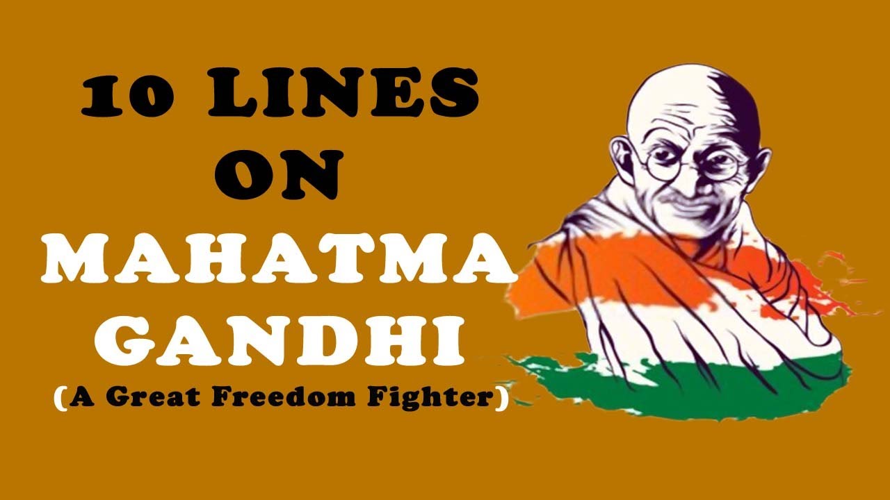 lines on mahatma gandhi