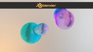 Абстрактная анимация метаболов в Blender (Blender Metaballs)