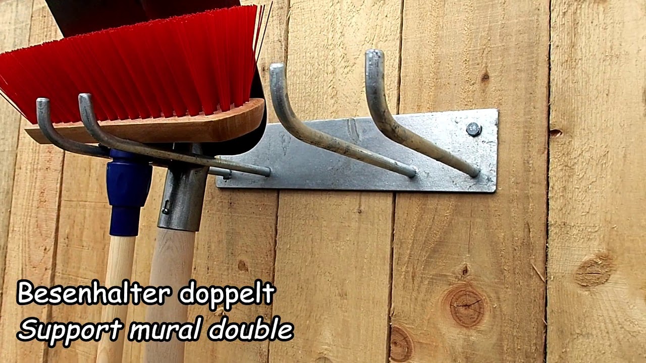 2er-Set Schuppenhaken Aus Metall – Robuste Werkzeughalter Für Garage, Garten Und Werkstatt