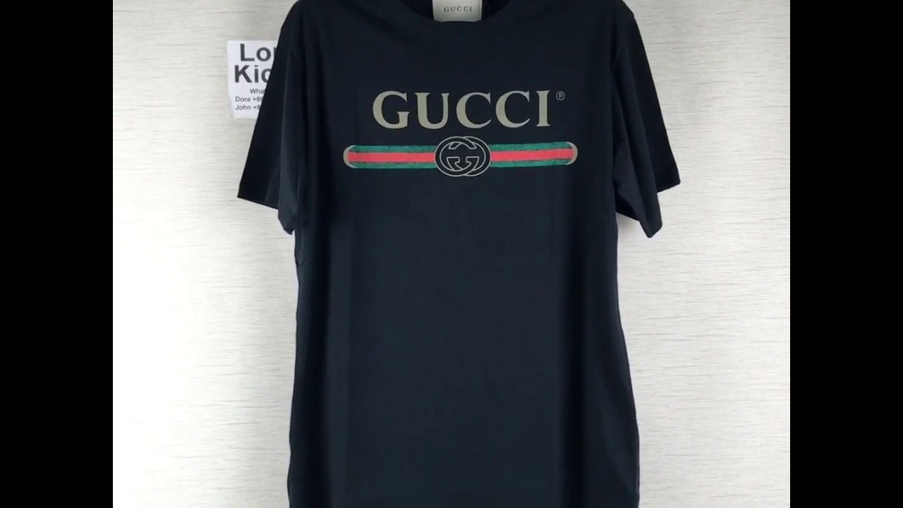 GUCCI T-shirt black review - YouTube
