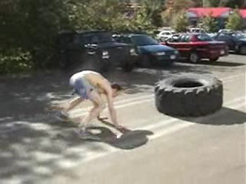 MMA Weight Training- The Barncat Tire Conditioning