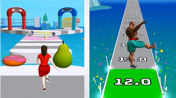 Girl Runner 3D 🌏 💛 All Levels Gameplay Android, ios Walkthrough 3-4 lvl