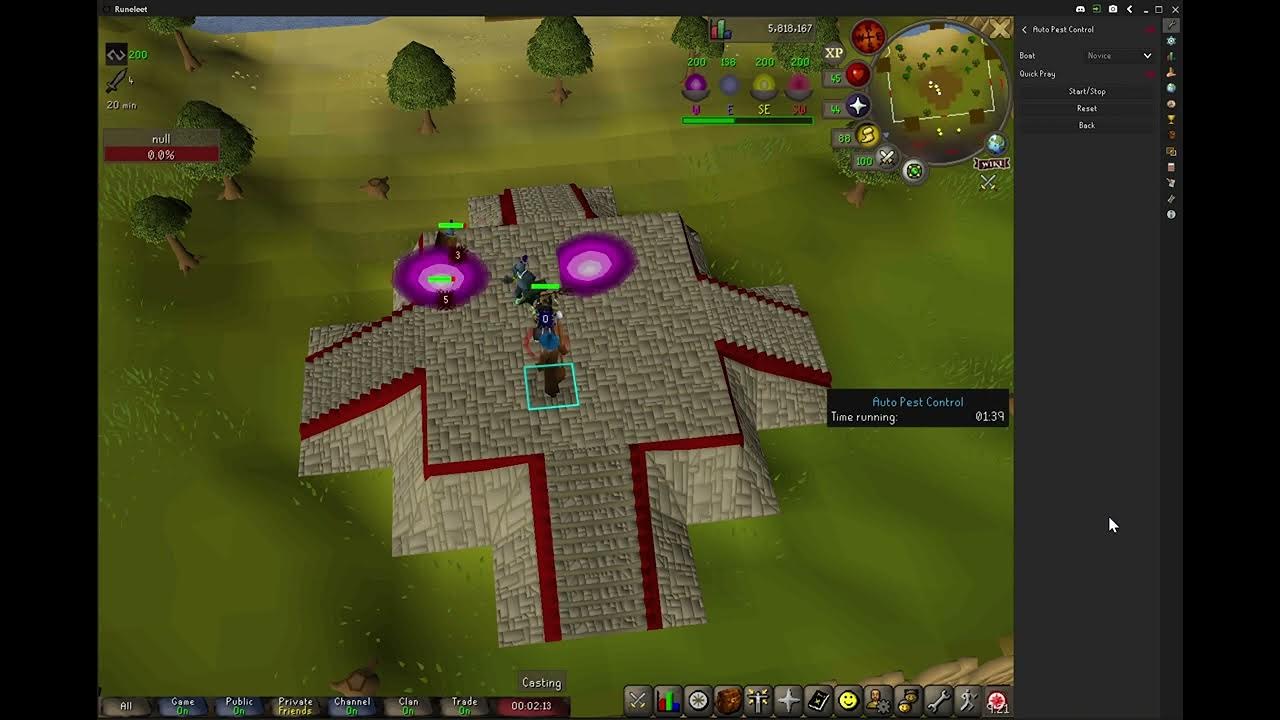 OldSchool RuneScape Pest Control Bot YouTube