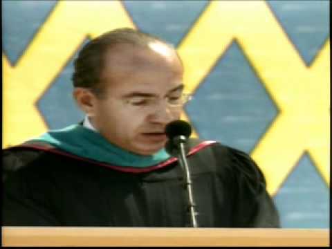 El Presidente Calderón en la Ceremonia de Graduación de estudiantes de Stanford