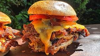 Smashed Pulled Pork Burger - Diese Kruste ist nicht normal!