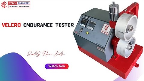 Velcro Endurance Tester ( hook & loop test)