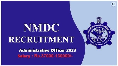 NMDC Recruitment 2023| WITHOUT GATE🔥| CTC : 60,000/Month | Permanent Job | Latest Job Updates 2023