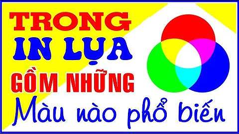 Mực in lụa (in lưới) gồm những màu nào phổ biến || KTBI