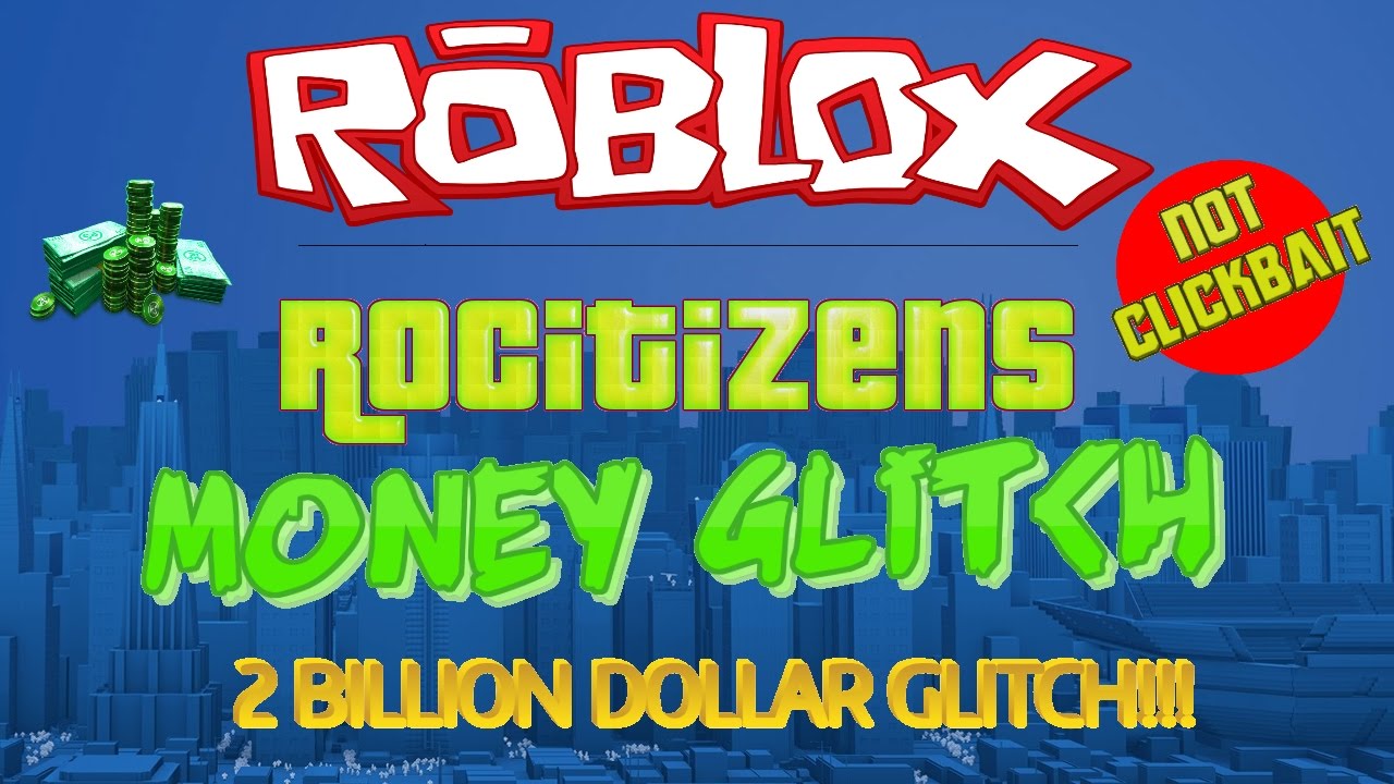 Roblox Rocitizens Money Glitch 2018 March