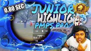 WORLD's RANK 1 KOREAN CONQUEROR M416 + 4x Scope Reflex Champion Junior BEST Moments in PUBG Mobile