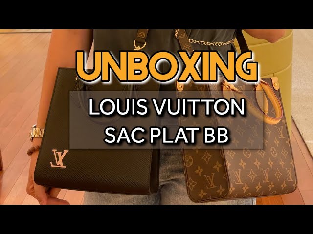 LOUIS VUITTON PETIT SAC PLAT UNBOXING + WHAT FITS INSIDE 