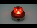 電池式小型LED回転灯　VL07B-003NR　赤　ニコUFO　neo