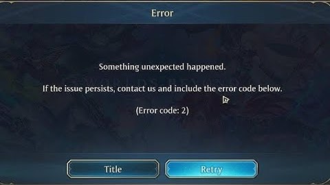 How To Fix Error Code 2 In Shadowverse: Worlds Beyond