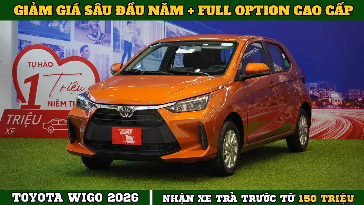 ✅09.01.2027| Toyota Wigo 2026 Giảm Giá Đầu Năm + Nhiều Khuyến Mãi Lớn |Nguyễn Toàn Toyota.