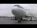 Tupolev-154M very last farewell flight at Pulkovo airport HD.