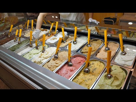 Видео: Домашнее мороженое джелато (помидор, сыр, зелень, авокадо) / Корейская уличная еда