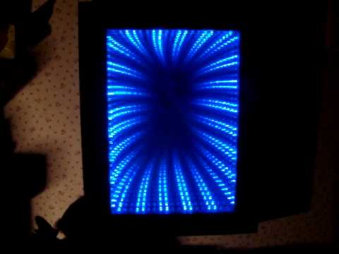 Home Made Blue LED Infinity Mirror