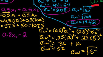 linear combinations of independent random variables