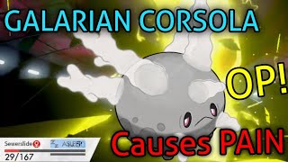 GALARIAN CORSOLA causes PAIN in Pokemon Sword and Shield (Wifi Battles)